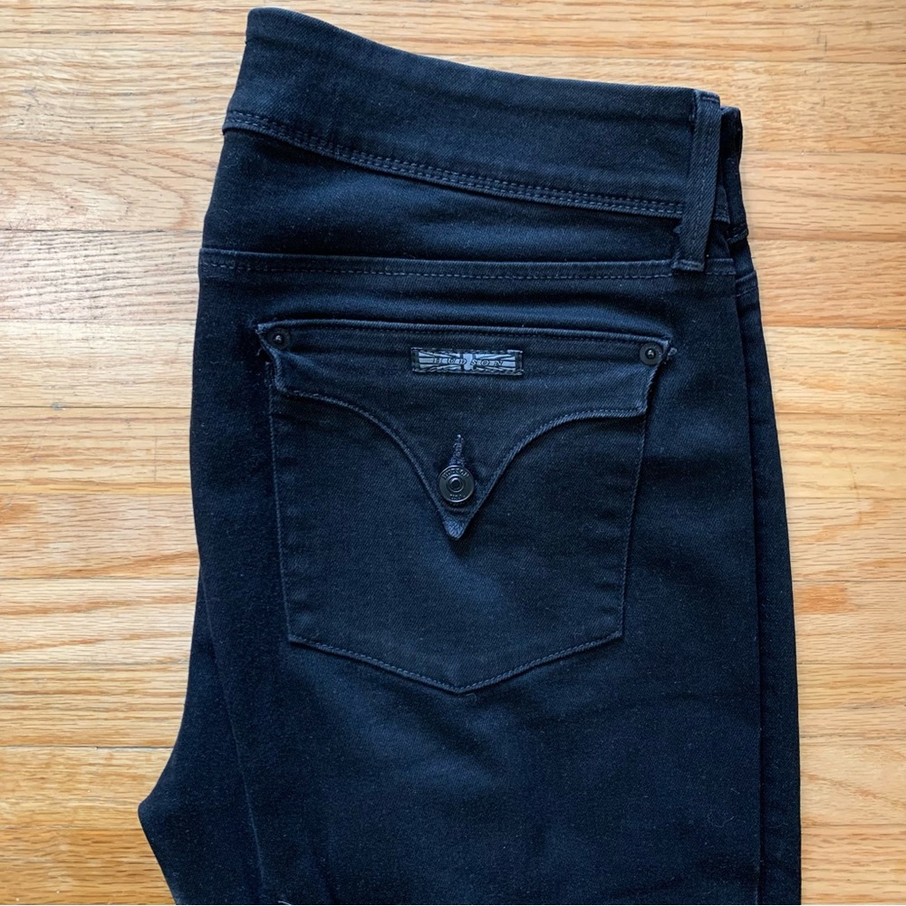 Hudson Collin skinny black jeans Sz 31
